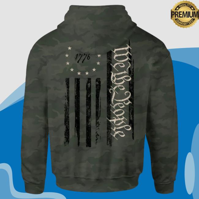 Official Howitzer Clothing 1776 We The People Betsy Hoodies Military Green Camo