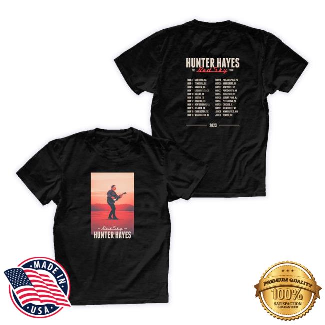 Original Hunter Hayes Merch Store Red Sky Tour Shirts Hunter Hayes Shop