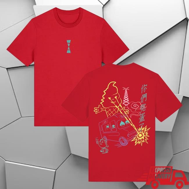Blur Official Merch The Magic Whip Anniversary Ice Cream Van Shirt