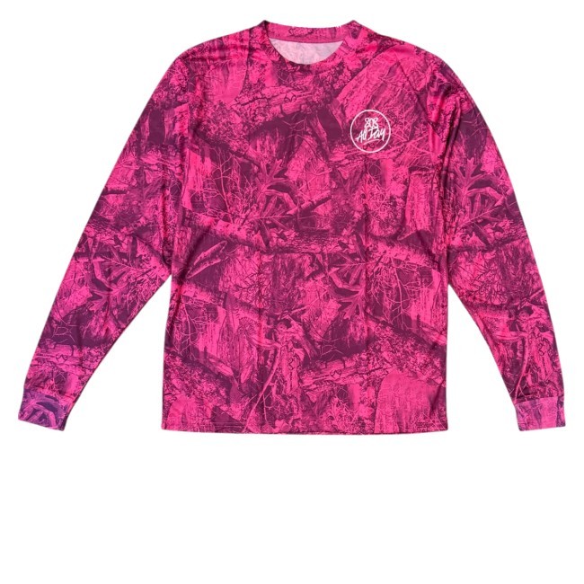 808Allday Pink Real Tree Camo Dri Fit Performance Tank Top