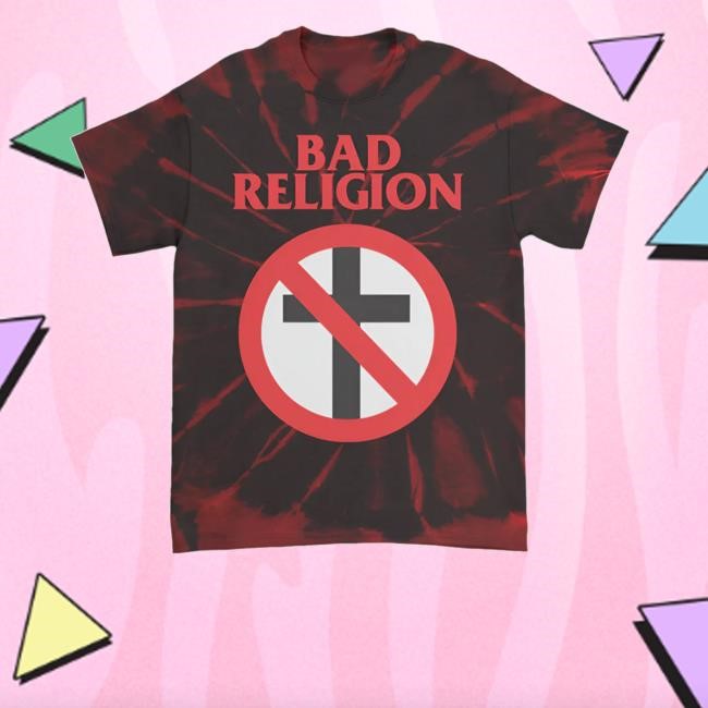 Bad Religion Merch Crossbuster T-Shirt Widow Dye