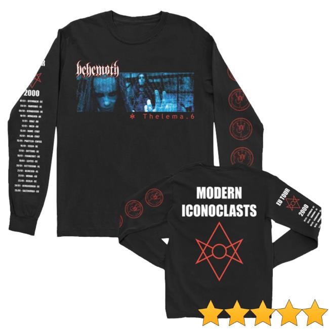 Behemoth Official Merch Modern Iconoclast Eu Tour 2000 Longsleeve T-Shirt