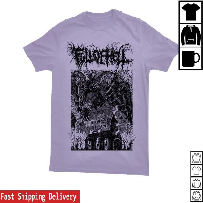 Holymountainprinting Merch Store Shop Full Of Hell Purple Goat Church Hoodie Sweatshirt