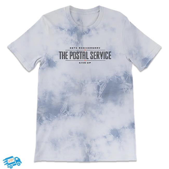 Official The Postal Service Merch Logo 20Th Anniversary Tie Dye Tshirt Thepostalservice Store Shop Tie-Dye