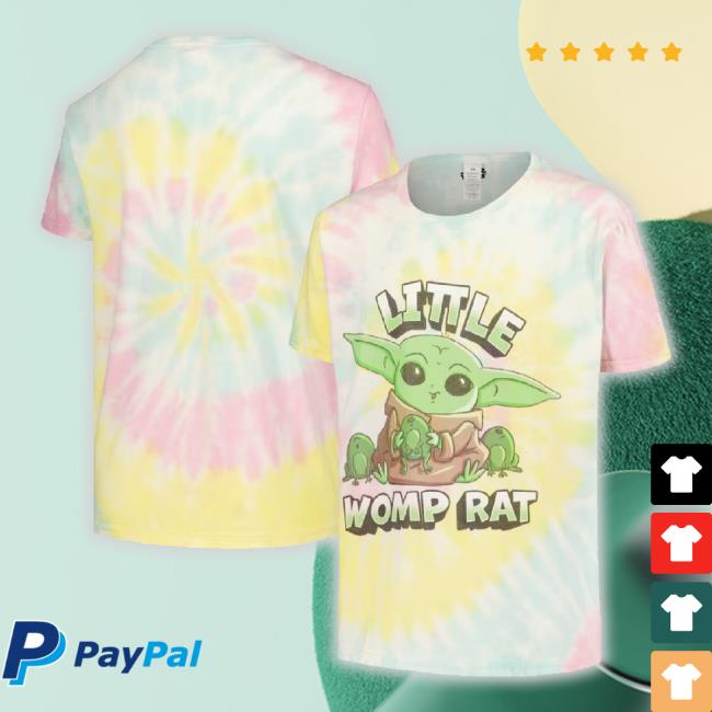 Trending The Mandalorian Youth Little Womp Rat Tie-Dye Graphic Long Sleeve T Shirt
