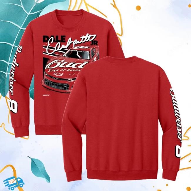 Musictoday Store Dale Earnhardt Jr #8 Budweiser Red Tee