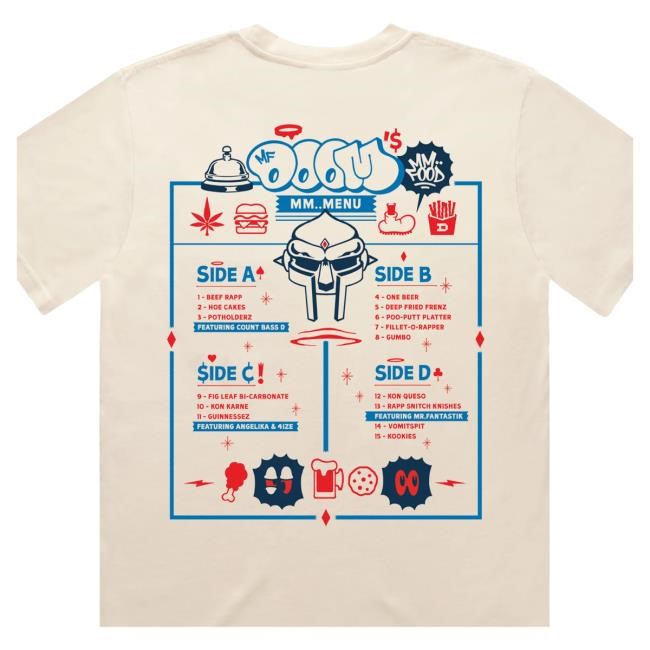 Gasdrawls Merch Mf Doom Doom’S Diner New Shirt