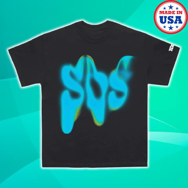 Original Sza Tour Merchandise Merch Store Sza Merchandise - Sos Blue Wavy Tour Unisex Sweatshirt Szamerchandise Shop