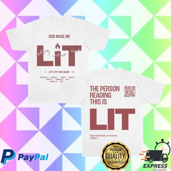 Let's Try This Again Merch Ltta I'm Lit White Ls Tee
