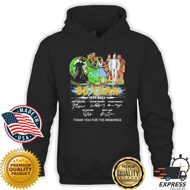 El Mago De Oz 85 Years 1939 – 2024 Thank You For The Memories Tee Shirt