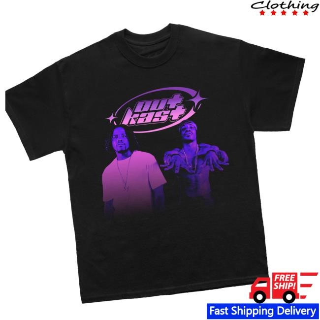 Official Outkast Store Merch Big & Andre Black T-Shirt