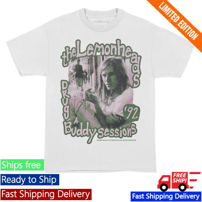 Official Hotponyusa Lemonheads Drug Buddy ’92 Hoodied Sweatshirt