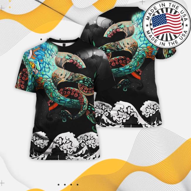 Official Japanese Octopus All Over Print For Men & Women Ht9932 Tee
