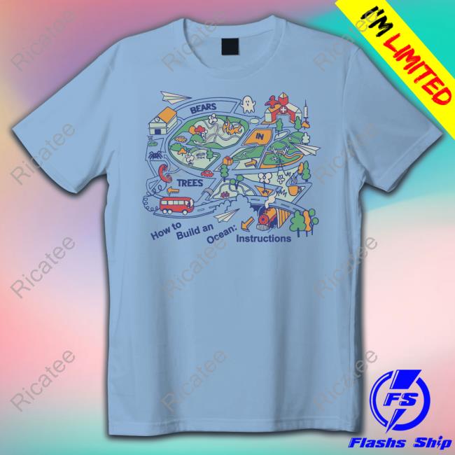 How To Build An Ocean Instructions Album Art Long Sleeve T Shirt