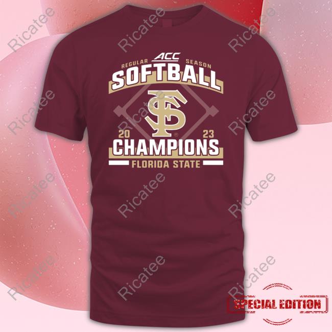 Florida State Seminoles 2023 Acc Softball Regular Season Champions T Shirt