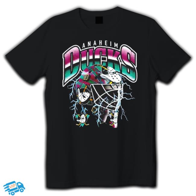 Trending Anaheim Ducks Crease Lightning Helmet TankTop