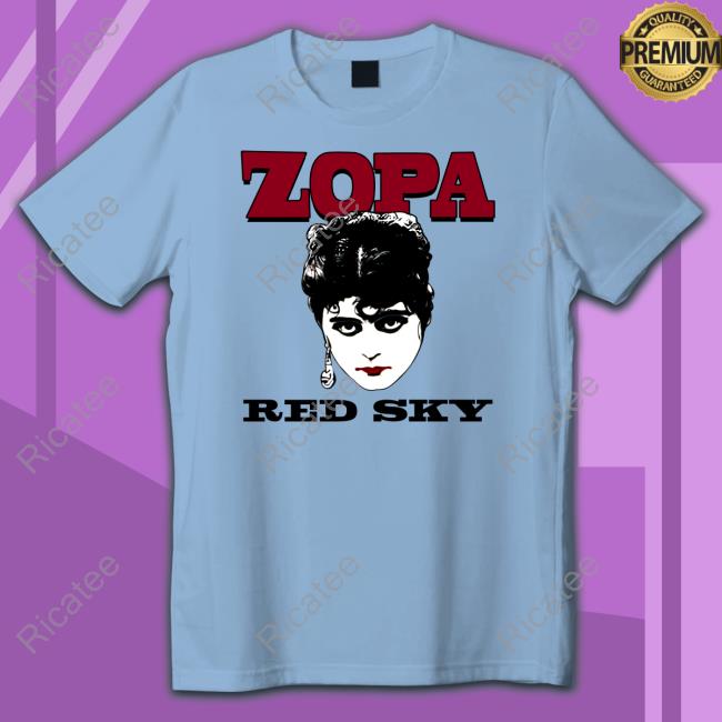David Chase Wearing Zopa Red Sky New Shirt