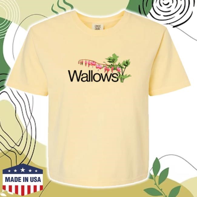 Trending Wallows Flowers Ladies Crop t-shirt, hoodie, tank top, sweater and long sleeve t-shirt Wallows Music Store Merch Shop