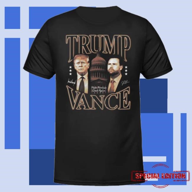 Official Theofficertatumstore Merch Trump Vance 2024 Hooded Sweatshirt
