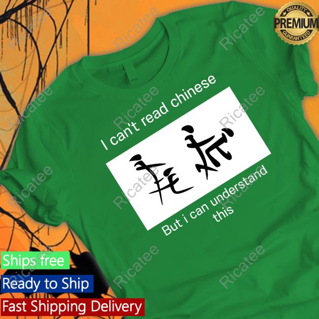 I Can't Read Chinese But I Can Understand This T Shirt