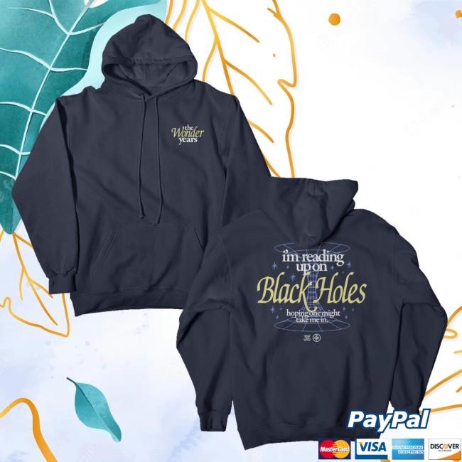 Official Loneliest Place Earth Merch The Wonder Years Black Holes Hoodie