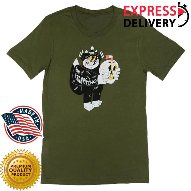 Original San Franpsycho Merch Store Battle Cat Crewneck Sweatshirt