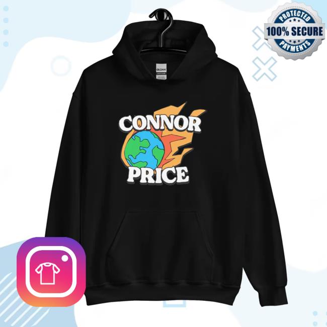 Connor Price Shop Globe On Fire Funny T Shirt