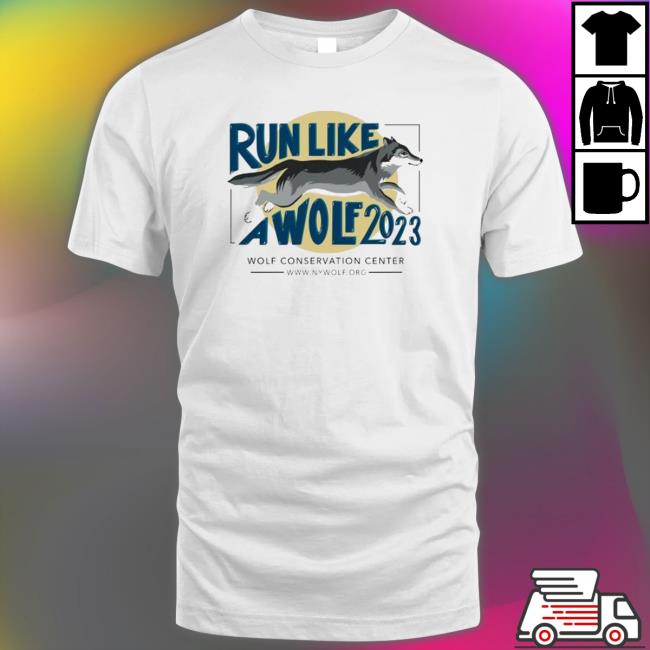 Official Wolf Conservation Center Run Like A Wolf 2023 Runsignup shirt, hoodie, tank top, sweater and long sleeve t-shirt