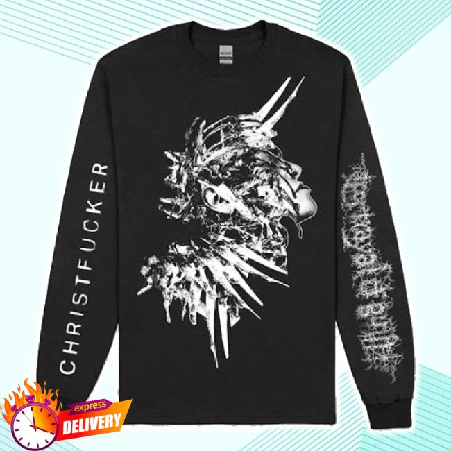 Trending Run For Cover Records Merch Store Portrayal Of Guilt Christfucker t-shirt, hoodie, tank top, sweater and long sleeve t-shirt Runforcoverrecords Shop