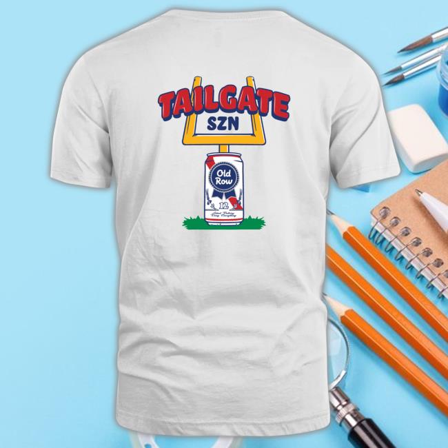 Official Ribbon Beer Tailgate Szn Old Row Tee Shirt