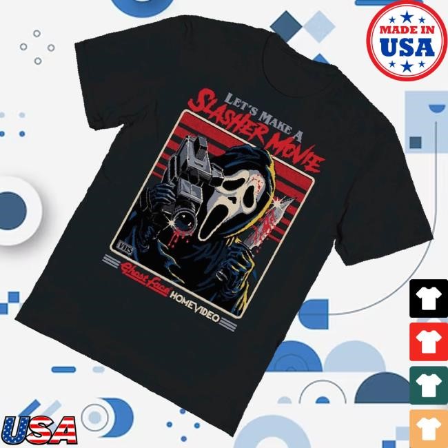 Spencers Merch Ghost Face Let's Make A Slasher Movie Sweater Steven Rhodes