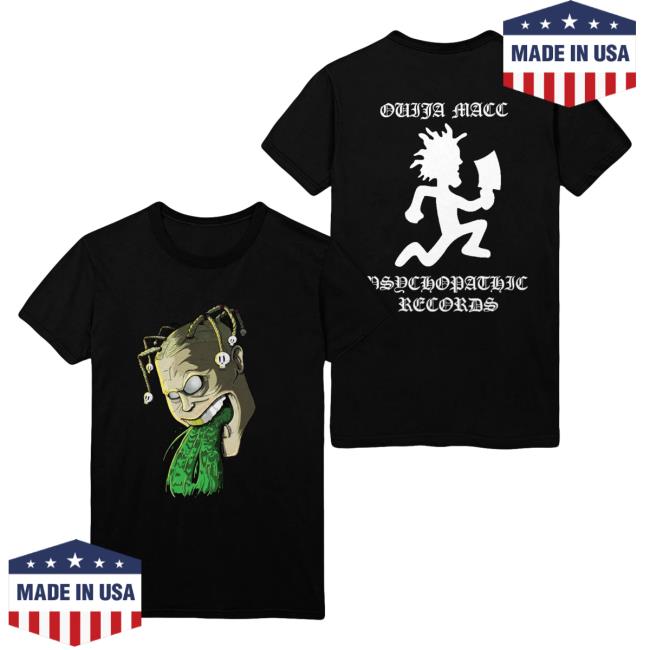 Official Icp Merch Clothing Store Insane Clown Posse Ouija Macc Rest In Peace Black Shirt New