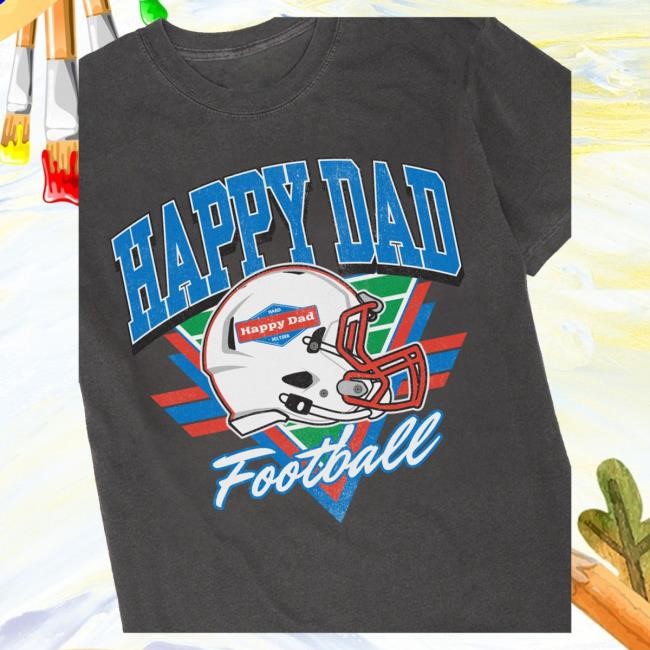 Happydad Merch Shop Official Happy Dad 2024 Vintage Football Tee