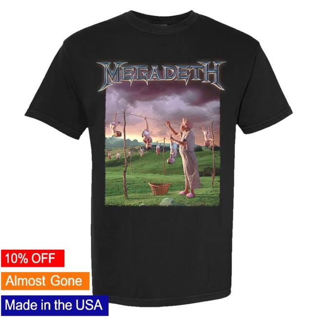 Megadeth Merch Shop Youthanasia Album Tee Shirt