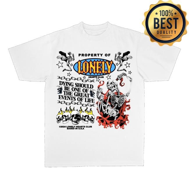 Lonely Hearts Club Merch Store Dying Should Be One Of The Great Events Of Life Premium Crewneck Sweatshirt