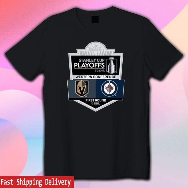 Round 1 Vegas Golden Knights Vs Winnipeg Jets 2023 Stanley Cup Playoffs Logo shirt, hoodie, tank top, sweater and long sleeve t-shirt