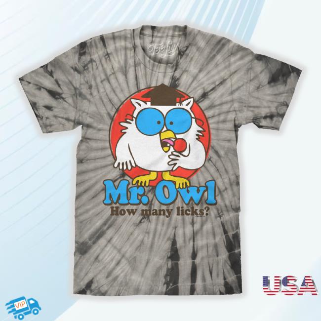 Tootsie Pop Mr. Owl How Many Licks Tie Dye Sweaters