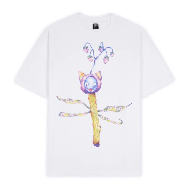 Official Weare Brain Dead Merch Store Gaspar Twig Shirts - White Wearebraindead Shop
