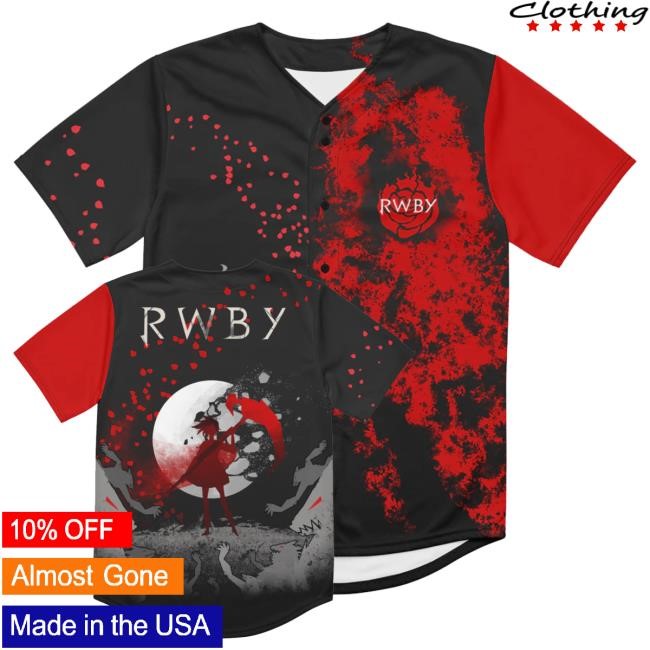 Rwby Ruby Rose Baseball Jersey Shirt Rwby Ruby Rose Baseball Jersey Classic Shirt
