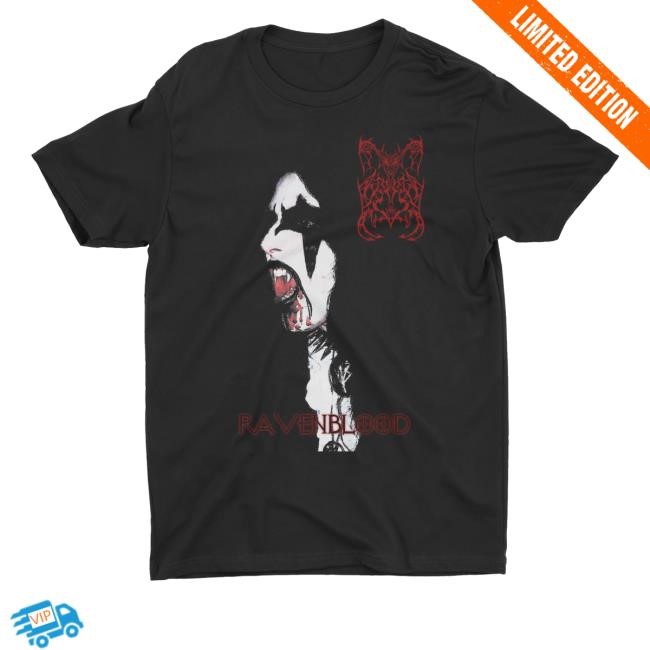 Night Shift Merch Worm Raven Blood Tee Shirt
