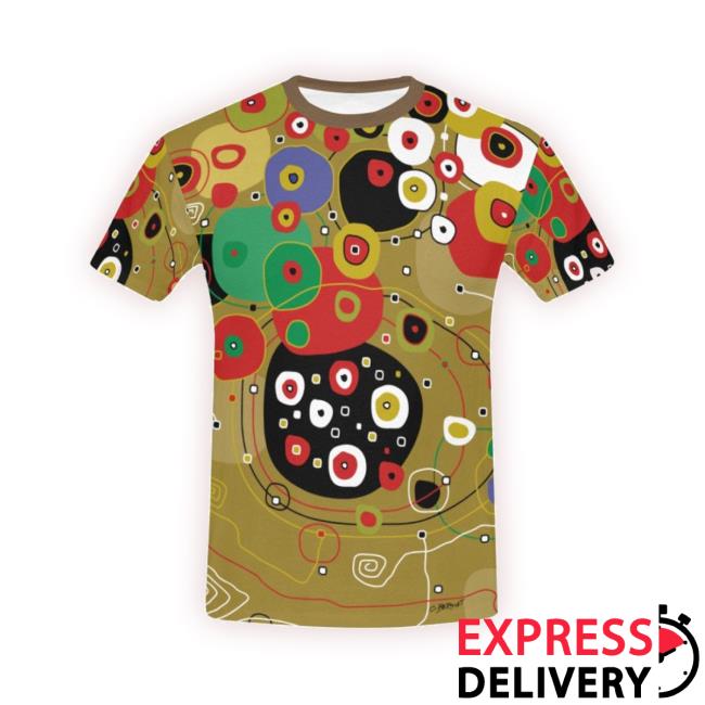Goxmix Men's Unknown Abstract Art Short T-Shirt