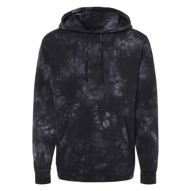 Official Kohls Apparel Clothing Store Shop Merch Independent Trading Co Midweight Tie-Dye Sweater Tie Dye Black