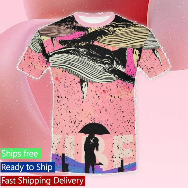 Men's Street Art Whale Love Mood Short Funny