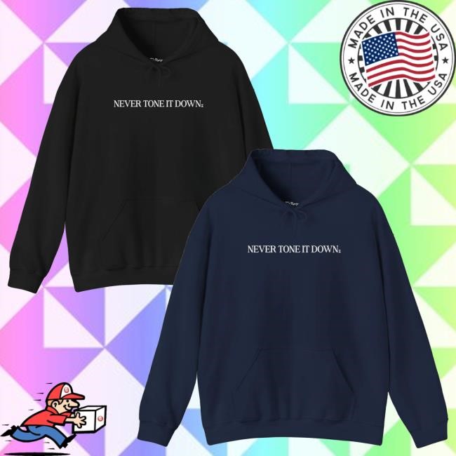 Ilona Maher Merch Store Never Tone It Down Script Tank Top Ilona Maher Merch Store Never Tone It Down Script Crewneck Sweatshirt
