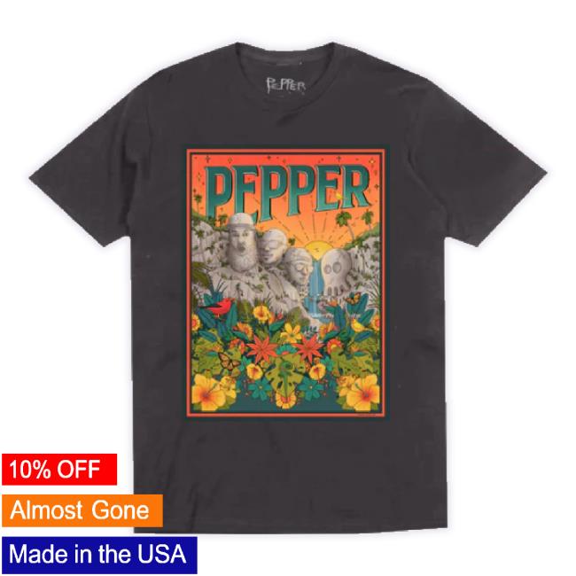 Original Pepper Live Merch Store Mt. Peppermore Grey TankTop Smoke Pepperlive Apparel Clothing Shop