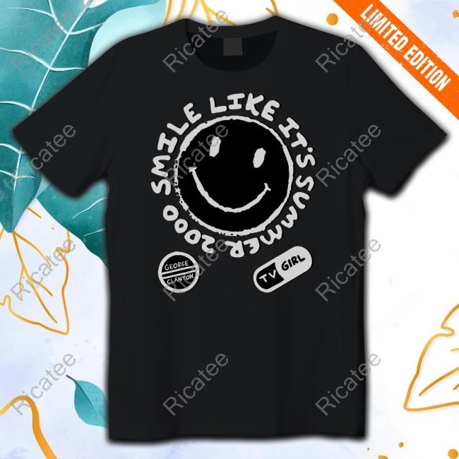 Hellomerch Tv Girl White On Black Summer 2000 Tee