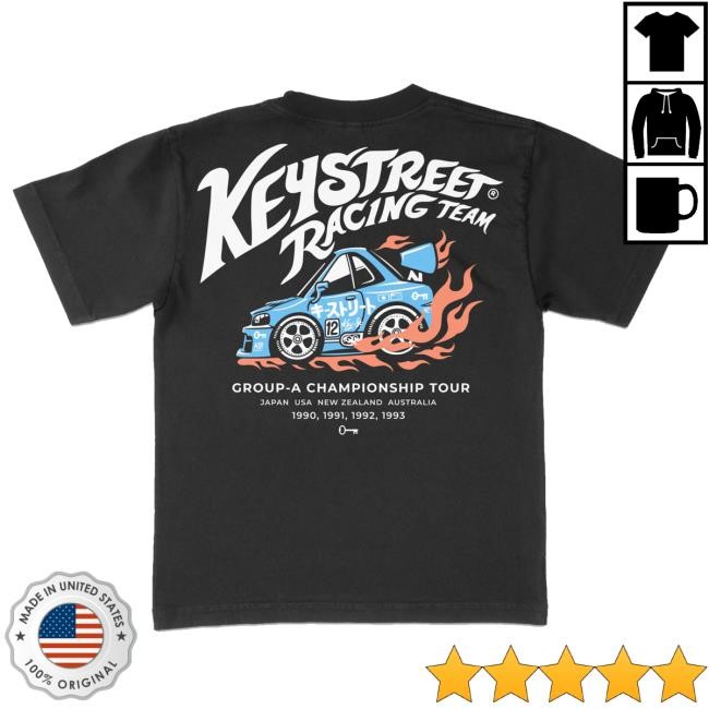 Official Key Street Store Merch Racing Team Hoodie Key Street Store Merch Racing Team Crewneck Sweatshirt