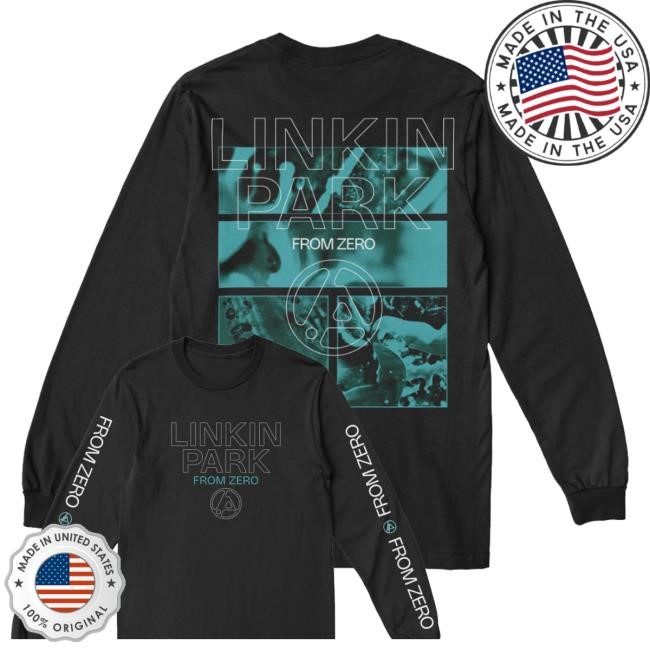 Linkin Park Merch Store Official From Zero Texture Black Tee Shirt