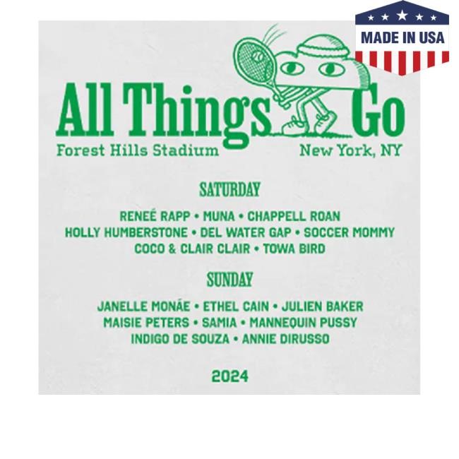All Things Go Music Festival Merch Challengers Lineup T-Shirt