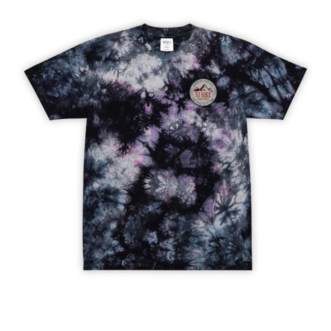 52 Hike Challenge Oversized Tie-Dye Hoodie Sweatshirt